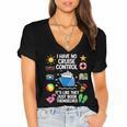 Women's I Have No Control On A Cruise They Book Themselves Cruise Women's Jersey Short Sleeve Deep V-Neck Tshirt