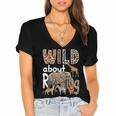 Zoo Animals Wild About Reading Books Reader Lover Librarian Women's Jersey Short Sleeve Deep V-Neck Tshirt Zoo Animals Wild About Reading Books Reader Lover Librarian Women's Jersey Short Sleeve Deep V-Neck Tshirt