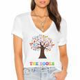 100 Days In The Books Reading Teacher 100th Day Of School Premium Tri-Blend Women's Jersey Short Sleeve Deep V-Neck Tshirt 100 Days In The Books Reading Teacher 100th Day Of School Premium Tri-Blend Women's Jersey Short Sleeve Deep V-Neck Tshirt