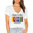 Adult Coloring Book Can I Go Color Now Women Men Adults Premium Tri-Blend Women's Jersey Short Sleeve Deep V-Neck Tshirt Adult Coloring Book Can I Go Color Now Women Men Adults Premium Tri-Blend Women's Jersey Short Sleeve Deep V-Neck Tshirt