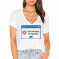 Anti Social Introvert Social Interaction Not Supported Women's Jersey Short Sleeve Deep V-Neck Tshirt