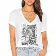 Apocalypse St John Devours The Book 1498 DüRer Angels Women's Jersey Short Sleeve Deep V-Neck Tshirt Apocalypse St John Devours The Book 1498 DüRer Angels Women's Jersey Short Sleeve Deep V-Neck Tshirt