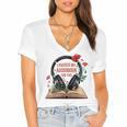 Audiobook Lover Bookish I Paused My Audiobook For This Women's Jersey Short Sleeve Deep V-Neck Tshirt Audiobook Lover Bookish I Paused My Audiobook For This Women's Jersey Short Sleeve Deep V-Neck Tshirt