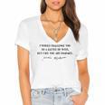 Battle Of Wits William Shakespeare Book Quote Women's Jersey Short Sleeve Deep V-Neck Tshirt