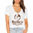 Beauty & The Beast Belle's Book Club Women's Jersey Short Sleeve Deep V-Neck Tshirt Beauty & The Beast Belle's Book Club Women's Jersey Short Sleeve Deep V-Neck Tshirt