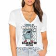 This Is My Book Character Costume Reading Book Lover Women's Jersey Short Sleeve Deep V-Neck Tshirt This Is My Book Character Costume Reading Book Lover Women's Jersey Short Sleeve Deep V-Neck Tshirt