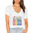 Book Flower Radicalized By Basic Decency Feminist Leftist Women's Jersey Short Sleeve Deep V-Neck Tshirt Book Flower Radicalized By Basic Decency Feminist Leftist Women's Jersey Short Sleeve Deep V-Neck Tshirt
