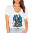 Book Lover Bookworm Reading Books Dragon Premium Tri-Blend Women's Jersey Short Sleeve Deep V-Neck Tshirt Book Lover Bookworm Reading Books Dragon Premium Tri-Blend Women's Jersey Short Sleeve Deep V-Neck Tshirt