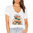 Book Lover Librarian Reading Library Readers Premium Tri-Blend Women's Jersey Short Sleeve Deep V-Neck Tshirt