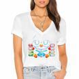 Book Lover Reading Penguin Women's Jersey Short Sleeve Deep V-Neck Tshirt Book Lover Reading Penguin Women's Jersey Short Sleeve Deep V-Neck Tshirt