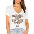 Book Lovers Reading For Teachers Students Librarians Women's Jersey Short Sleeve Deep V-Neck Tshirt Book Lovers Reading For Teachers Students Librarians Women's Jersey Short Sleeve Deep V-Neck Tshirt