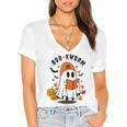 Book Worm Halloween Costume For Book Lovers Women's Jersey Short Sleeve Deep V-Neck Tshirt