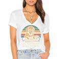 My Weekend Is All Booked Vintage Dog Reading Book Lovers Women's Jersey Short Sleeve Deep V-Neck Tshirt
