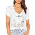Bookmarks Are For Quitters Book Lovers Reading Women's Jersey Short Sleeve Deep V-Neck Tshirt Bookmarks Are For Quitters Book Lovers Reading Women's Jersey Short Sleeve Deep V-Neck Tshirt