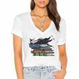 Books Cats Life Is Sweet Cats Books Lover Men Women Women's Jersey Short Sleeve Deep V-Neck Tshirt Books Cats Life Is Sweet Cats Books Lover Men Women Women's Jersey Short Sleeve Deep V-Neck Tshirt