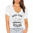 Books Club Squad Reading Book Lover Book Minimalist Team Tee Women's Jersey Short Sleeve Deep V-Neck Tshirt Books Club Squad Reading Book Lover Book Minimalist Team Tee Women's Jersey Short Sleeve Deep V-Neck Tshirt