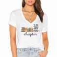 Bookworm Woman Reading Fiction Novels Library Book Store Women's Jersey Short Sleeve Deep V-Neck Tshirt Bookworm Woman Reading Fiction Novels Library Book Store Women's Jersey Short Sleeve Deep V-Neck Tshirt