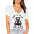 Buy Me Books And Tell Me To STFUATTDLAGG Outfits Spicy Smutty Book Reader You Had Me At Trigger Warning Women's Jersey Short Sleeve Deep V-Neck Tshirt