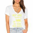 My Cat Guards My Mug And Book Humor Cats Premium Tri-Blend Women's Jersey Short Sleeve Deep V-Neck Tshirt My Cat Guards My Mug And Book Humor Cats Premium Tri-Blend Women's Jersey Short Sleeve Deep V-Neck Tshirt