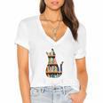Cat Lover Tee Women Book Lover Reading Librarian Read Women's Jersey Short Sleeve Deep V-Neck Tshirt Cat Lover Tee Women Book Lover Reading Librarian Read Women's Jersey Short Sleeve Deep V-Neck Tshirt