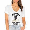 Cat I Read Banned Books Shirt Bookworm Avid Reader For Men Women Kids Women's Jersey Short Sleeve Deep V-Neck Tshirt