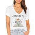Chapter 32- Book Lovers & Readers 32nd Birthday Wildflowers Premium Tri-Blend Women's Jersey Short Sleeve Deep V-Neck Tshirt Chapter 32- Book Lovers & Readers 32nd Birthday Wildflowers Premium Tri-Blend Women's Jersey Short Sleeve Deep V-Neck Tshirt