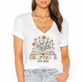 Chapter 6 Years Old 6th Birthday Wildflower Book Lover Women's Jersey Short Sleeve Deep V-Neck Tshirt Chapter 6 Years Old 6th Birthday Wildflower Book Lover Women's Jersey Short Sleeve Deep V-Neck Tshirt