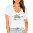 Chapter Fifty 50 Cute 50th 1975 Birthday Book Lovers Women's Jersey Short Sleeve Deep V-Neck Tshirt Chapter Fifty 50 Cute 50th 1975 Birthday Book Lovers Women's Jersey Short Sleeve Deep V-Neck Tshirt