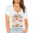 Christmas Smut Book On The Naughty List For Reading Smut Women's Jersey Short Sleeve Deep V-Neck Tshirt