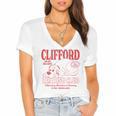 Clifford The Big Red Dog Reading Club Est 1988 Kids Books Women's Jersey Short Sleeve Deep V-Neck Tshirt Clifford The Big Red Dog Reading Club Est 1988 Kids Books Women's Jersey Short Sleeve Deep V-Neck Tshirt