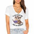 Cool Owl If You Need Me Owl Be Reading Book Students Women's Jersey Short Sleeve Deep V-Neck Tshirt Cool Owl If You Need Me Owl Be Reading Book Students Women's Jersey Short Sleeve Deep V-Neck Tshirt