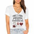 Dark Romance Smutt Book Merch Just A Good Girl STFUATTDLAGG Women's Jersey Short Sleeve Deep V-Neck Tshirt Dark Romance Smutt Book Merch Just A Good Girl STFUATTDLAGG Women's Jersey Short Sleeve Deep V-Neck Tshirt