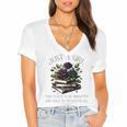 Dark Romance Women Smutt Book Lover Merch STFUATTDLAGG Good Women's Jersey Short Sleeve Deep V-Neck Tshirt Dark Romance Women Smutt Book Lover Merch STFUATTDLAGG Good Women's Jersey Short Sleeve Deep V-Neck Tshirt