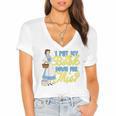 Disney Princess Belle I Put My Book Down For This Women's Jersey Short Sleeve Deep V-Neck Tshirt