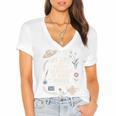 Dramatic Book Lover Quote Women's Jersey Short Sleeve Deep V-Neck Tshirt