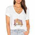 Easily Distracted By Cats And Books Cute Cat Sleeping Girls Women's Jersey Short Sleeve Deep V-Neck Tshirt Easily Distracted By Cats And Books Cute Cat Sleeping Girls Women's Jersey Short Sleeve Deep V-Neck Tshirt