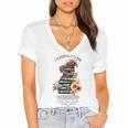 Essentials Classical Conversations CC Tutor Books Women's Jersey Short Sleeve Deep V-Neck Tshirt