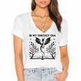 In My Fantasy Era Book Lover Tee Premium Tri-Blend Women's Jersey Short Sleeve Deep V-Neck Tshirt