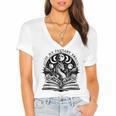In My Fantasy Era Reading Fantasy Books Halloween Bookish Women's Jersey Short Sleeve Deep V-Neck Tshirt In My Fantasy Era Reading Fantasy Books Halloween Bookish Women's Jersey Short Sleeve Deep V-Neck Tshirt
