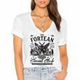Fortean Social Club Bigfoot Mothman Alien Cryptid Introvert Women's Jersey Short Sleeve Deep V-Neck Tshirt Fortean Social Club Bigfoot Mothman Alien Cryptid Introvert Women's Jersey Short Sleeve Deep V-Neck Tshirt