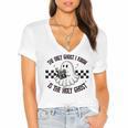 The Only Ghost I Know Is The Holy Ghost Ghost Read Book Women's Jersey Short Sleeve Deep V-Neck Tshirt The Only Ghost I Know Is The Holy Ghost Ghost Read Book Women's Jersey Short Sleeve Deep V-Neck Tshirt