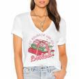 My Holidays Are All Booked Christmas Reading Books Bookish Women's Jersey Short Sleeve Deep V-Neck Tshirt My Holidays Are All Booked Christmas Reading Books Bookish Women's Jersey Short Sleeve Deep V-Neck Tshirt