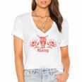 Horny Bull Romance Reader Shirt Spicy Books Bull Pun Women's Jersey Short Sleeve Deep V-Neck Tshirt Horny Bull Romance Reader Shirt Spicy Books Bull Pun Women's Jersey Short Sleeve Deep V-Neck Tshirt