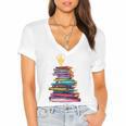 I'm OK Reading Books Library Bookworm Bookish Book Lover Women's Jersey Short Sleeve Deep V-Neck Tshirt I'm OK Reading Books Library Bookworm Bookish Book Lover Women's Jersey Short Sleeve Deep V-Neck Tshirt
