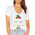 The Introvert Elf Christmas Family Matching Fun Xmas Top Women's Jersey Short Sleeve Deep V-Neck Tshirt