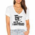 I Have Issues – Comic Book Collector Women's Jersey Short Sleeve Deep V-Neck Tshirt