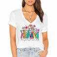 It's A Good Day To Read A Book Floral Book Lovers Librarian Women's Jersey Short Sleeve Deep V-Neck Tshirt It's A Good Day To Read A Book Floral Book Lovers Librarian Women's Jersey Short Sleeve Deep V-Neck Tshirt