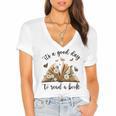 Its A Good Day To Read A Book Book Lover Bookish Women Women's Jersey Short Sleeve Deep V-Neck Tshirt Its A Good Day To Read A Book Book Lover Bookish Women Women's Jersey Short Sleeve Deep V-Neck Tshirt