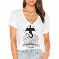 It's Too Nonfictiony Outside Book Dragon Reading Fantasy Era Premium Tri-Blend Women's Jersey Short Sleeve Deep V-Neck Tshirt