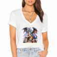 It's Not Hoarding If It's Books Reading Bookworm Reader Women's Jersey Short Sleeve Deep V-Neck Tshirt